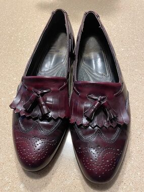 Dexter Burgundy Tassel Kiltie Loafers